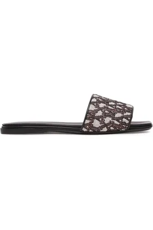 Max Mara Femme, Chaussures, Brun, Taille: 36 EU Mules Logo Marron Chaussures Femme