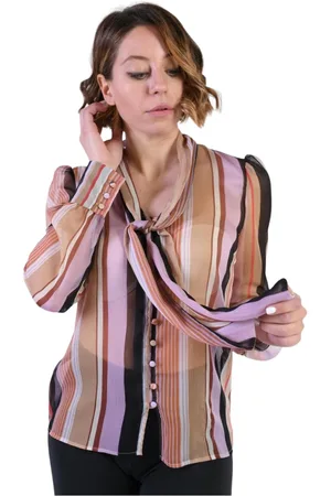 Liu Jo Femme, Blouses et Chemises, Multicolore, Taille: 36 FR Chemise Couleur Fantaisie pour Femmes