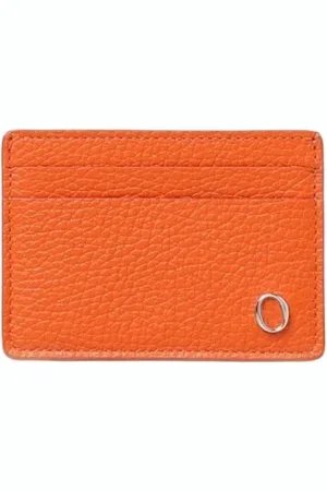 Orciani Homme, Accessoires, , Taille: ONE Size Porte-cartes en cuir bleu design minimaliste