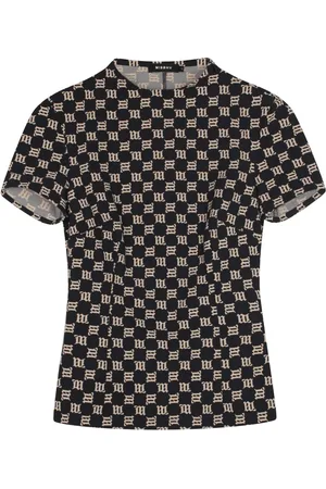 MISBHV Femme, Tops, Noir, Taille: 40 FR T-shirt Monogramme All-Over Noir