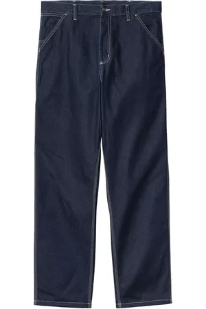 Carhartt Homme, Jeans, Bleu, Taille: W33 Pantalon Denim Bleu Fermeture Éclair Triple Couture