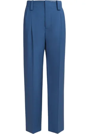 Marni Femme, Pantalons, Bleu, Taille: 38 FR Pantalon en Laine Bleu