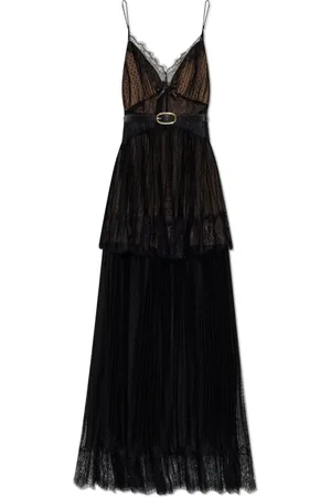 Self-Portrait Femme, Robes, Noir, Taille: 42 FR Robe en dentelle avec bretelles