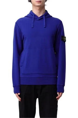 Stone Island Homme, Sweatshirts et sweats à capuche, Bleu, Taille: 2XL Royal Sweat à Capuche