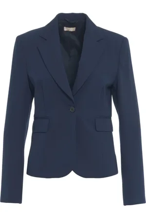 Liu Jo Femme, Vestes, Bleu, Taille: 42 FR Blazer Bleu avec Revers