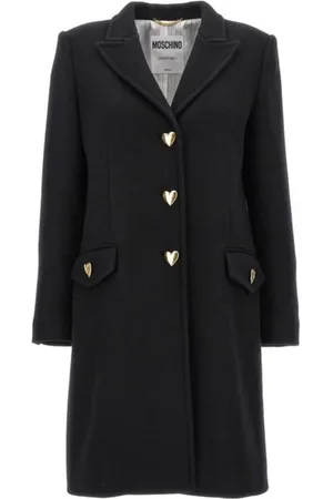 Moschino Femme, Manteaux, Noir, Taille: 40 FR Manteau en Laine Noir Aw23