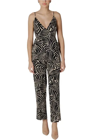 ONLY Femme, Combinaisons et Ensembles, Noir, Taille: 42 FR Combinaison florale à bretelles et poches