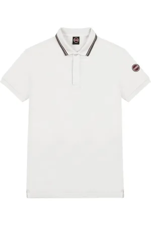 Colmar Homme, Tops, Blanc, Taille: S Polo en coton à manches courtes