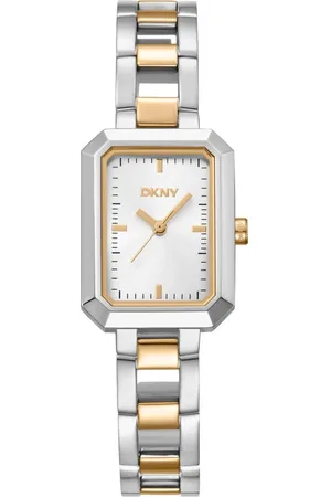 DKNY Femme, Accessoires, Gris, Taille: ONE Size Elegant Steel Quartz Analog Watch