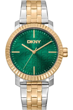 DKNY Femme, Accessoires, Gris, Taille: ONE Size Élégante montre analogique en acier à quartz