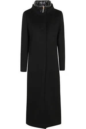 HERNO Femme, Manteaux, Noir, Taille: 40 FR Manteau en Cachemire Noir Veste Aw24