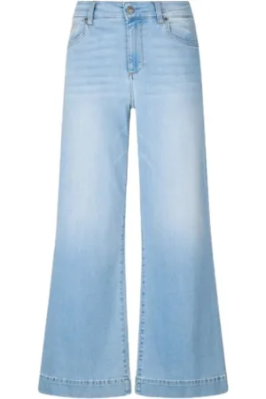 Liu Jo Femme, Jeans, Bleu, Taille: W32 Crop flare denim jeans
