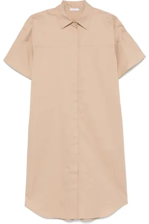 PESERICO SIGN Femme, Robes, , Taille: 44 FR Robe Chemise avec Détail Plissé