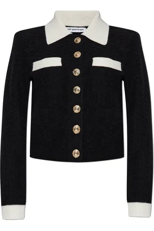 Self-Portrait Femme, Pulls, Noir, Taille: 40 FR Gilet avec poches