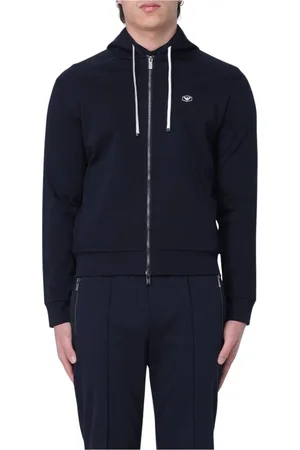 Emporio Armani Homme, Sweatshirts et sweats à capuche, Bleu, Taille: 2XL Sweat à Capuche Zip-Up Marine