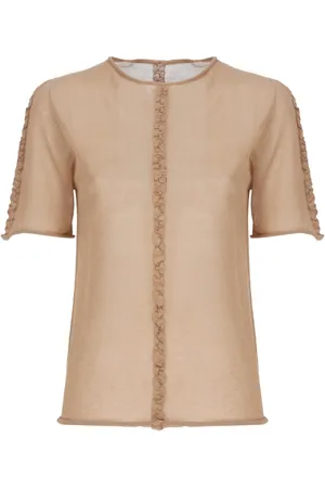 UMA WANG Femme, Tops, Rose, Taille: 40 FR T-shirt et Polo en Coton Rose