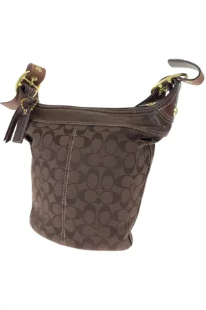 Coach Femme, Pre-owned, Brun, Taille: ONE Size Pre-owned Toile sacs-ports-paule