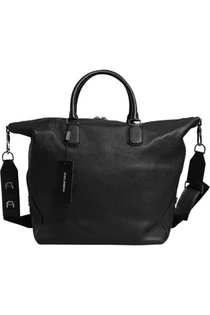 Dolce & Gabbana Femme, Sacs, Noir, Taille: ONE Size Sac de voyage en cuir noir