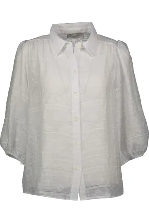 AMELIE & AMELIE Femme, Blouses et Chemises, Blanc, Taille: 40 FR Chemisier Julie Offwhite