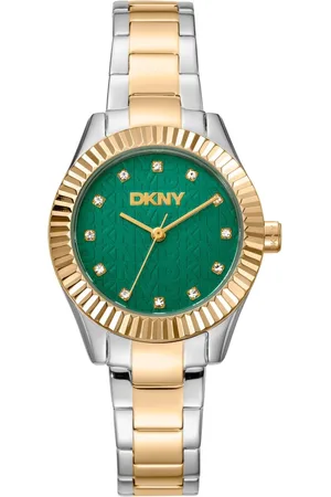 DKNY Femme, Accessoires, Gris, Taille: ONE Size Élégante montre analogique à quartz pour femme