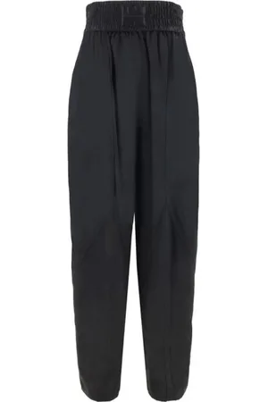 Alexander Wang Femme, Pantalons, Noir, Taille: 42 FR Pantalon Large à Taille Élastique Monochrome