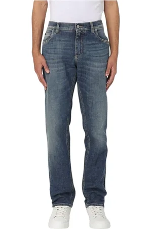 Dolce & Gabbana Homme, Jeans, Bleu, Taille: L Jeans Droits Bleus Élégants