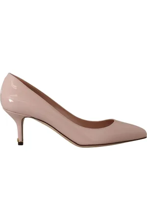 Dolce & Gabbana Femme, Chaussures, Rose, Taille: 37 EU Élégantes Talons en Cuir Rose