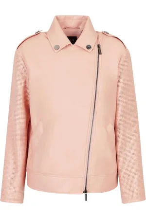 Armani Exchange Femme, Vestes, Rose, Taille: 38 FR Veste Biker Rose pour Femme