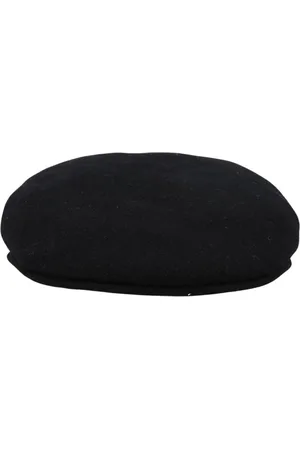 Marine Serre Homme, Accessoires, Noir, Taille: M Chapeau Béret en Laine Noir Design Élégant