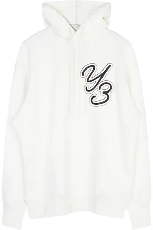 Y-3 Homme, Sweatshirts et sweats à capuche, Blanc, Taille: L Sweat à Capuche Blanc avec Logo Graphique