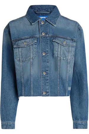 Karl Lagerfeld Femme, Vestes, Bleu, Taille: 36 FR Manteaux