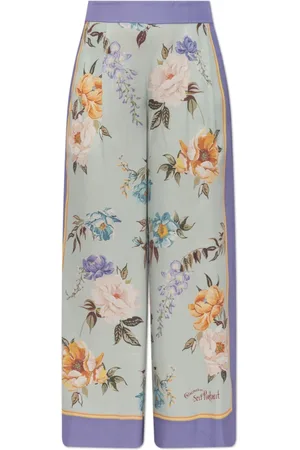 Self-Portrait Femme, Pantalons, Multicolore, Taille: 36 FR Pantalon à motif floral