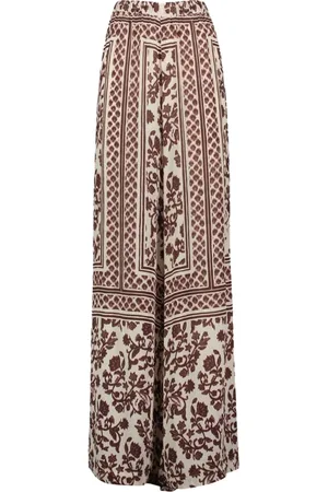 Gaudi Femme, Pantalons, Multicolore, Taille: 36 FR Pantalon Palazzo Floral