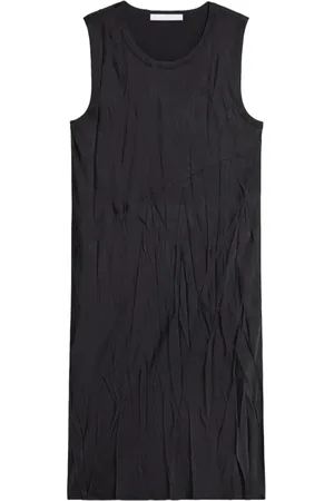 Helmut Lang Femme, Robes, Noir, Taille: 38 FR Robe Noire en Satin avec Poches