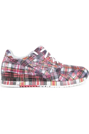 Comme des Garçons Homme, Chaussures, Multicolore, Taille: 40 1/2 EU Baskets Multicolores à Carreaux Fermeture à Lacets