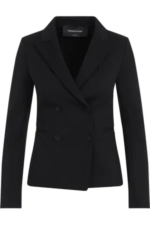 Fabiana Filippi Femme, Vestes, Noir, Taille: 34 FR Veste Noire Luxe Confort Style