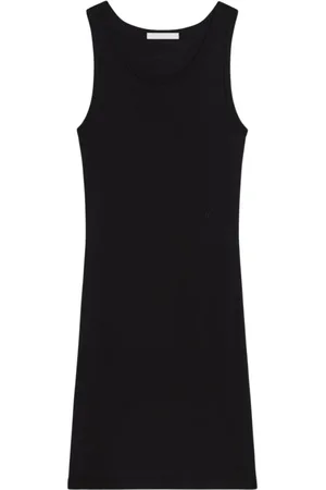 Helmut Lang Femme, Robes, Noir, Taille: 38 FR Robe Débardeur Noire Côtelée