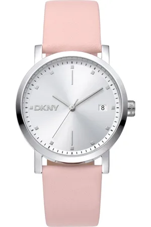 DKNY Femme, Accessoires, Rose, Taille: ONE Size Élégante Montre Femme en Cuir