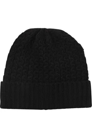 Emporio Armani Homme, Accessoires, Noir, Taille: M Bonnet en tricot noir