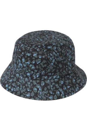 Paul Smith Homme, Accessoires, Bleu, Taille: L Chapeau Seau Imprimé léopard élégant