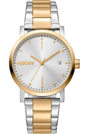 DKNY Femme, Accessoires, Gris, Taille: ONE Size Montre Analogique en Quartz Élégante avec Date