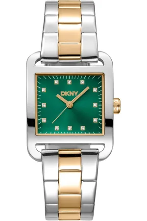 DKNY Femme, Accessoires, Gris, Taille: ONE Size Élégante montre analogique à quartz avec bracelet en acier