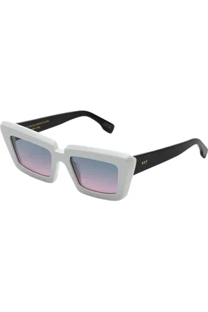 Retrosuperfuture Unisex, Accessoires, Blanc, Taille: ONE Size Lunettes de Soleil Crocodile Blanc