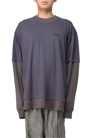 MAGLIANO Homme, Tops, Bleu, Taille: S Pull à Manches Longues Superposées
