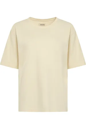 Khaite Femme, Tops, , Taille: M T-shirt en coton à encolure côtelée
