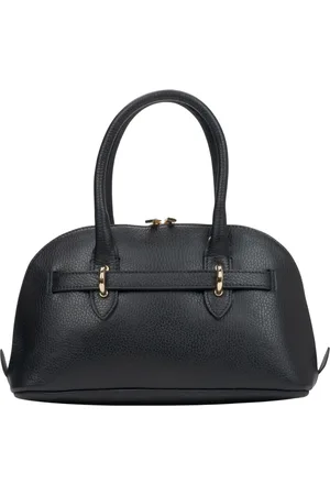 Estro Femme, Sacs, Noir, Taille: ONE Size Sac à Bandoulière en Cuir Noir pour Femmes Fabriqué en Italie
