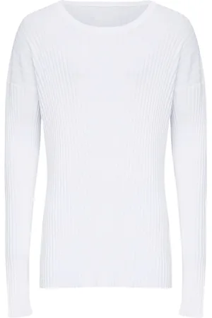 Maison Margiela Femme, Pulls, Blanc, Taille: 40 FR Pull Crewneck Blanc