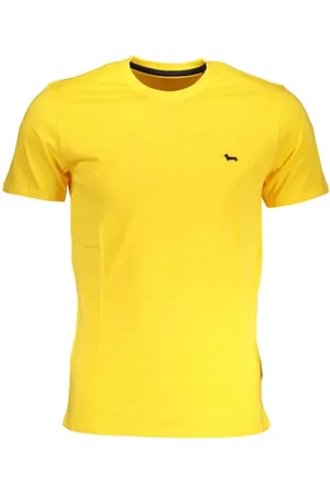 HARMONT&BLAINE Homme, Tops, Jaune, Taille: 2XL T-shirt en coton jaune