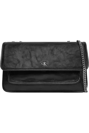 Calvin Klein Femme, Sacs, Noir, Taille: ONE Size Sac à rabat élégant