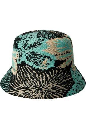 Kangol Homme, Accessoires, Multicolore, Taille: M Chapeau Pêcheur Tricoté Noir